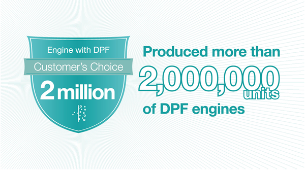 Produced more than 2,000,000units of DPF engines