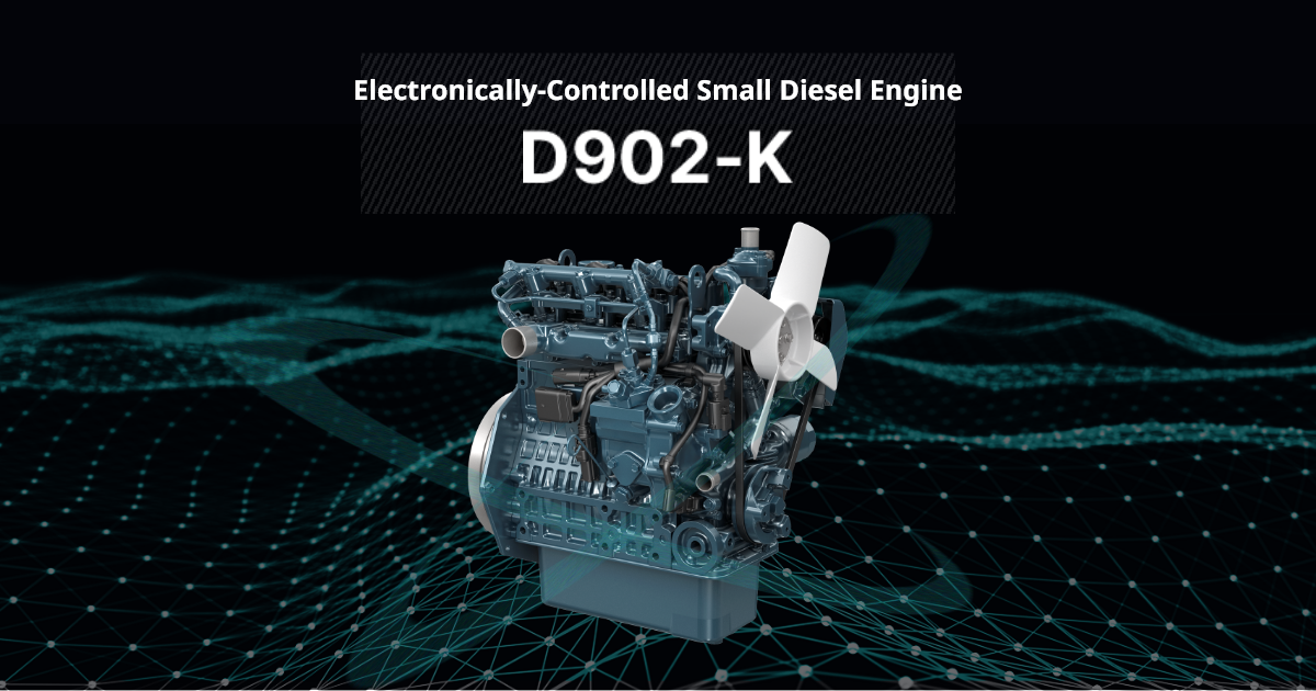 Electronically-Controlled Small Diesel Engine D902-K Kubota